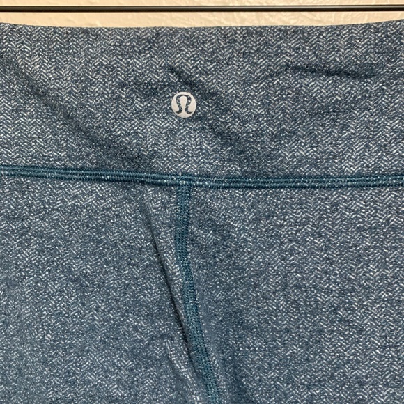 Lululemon teal gray herringbone leggings - Picture 6 of 7
